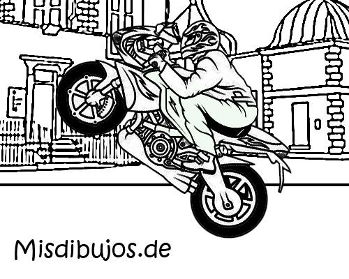 dibujos de motos