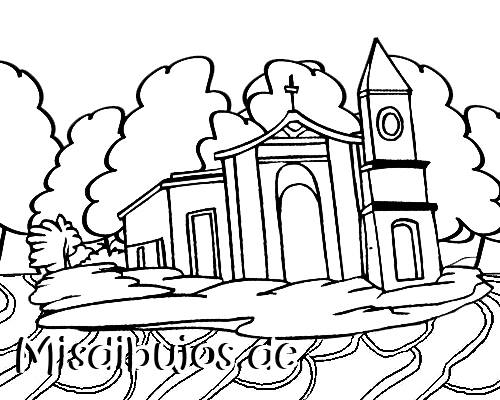 dibujos de iglesias