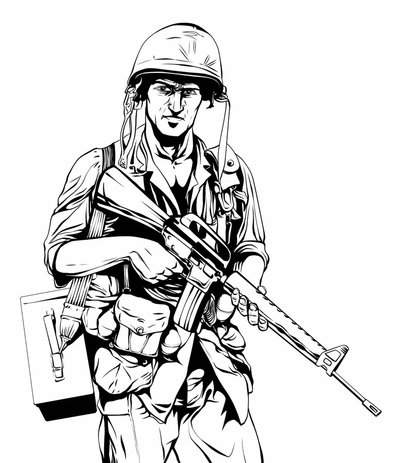 dibujos de soldados